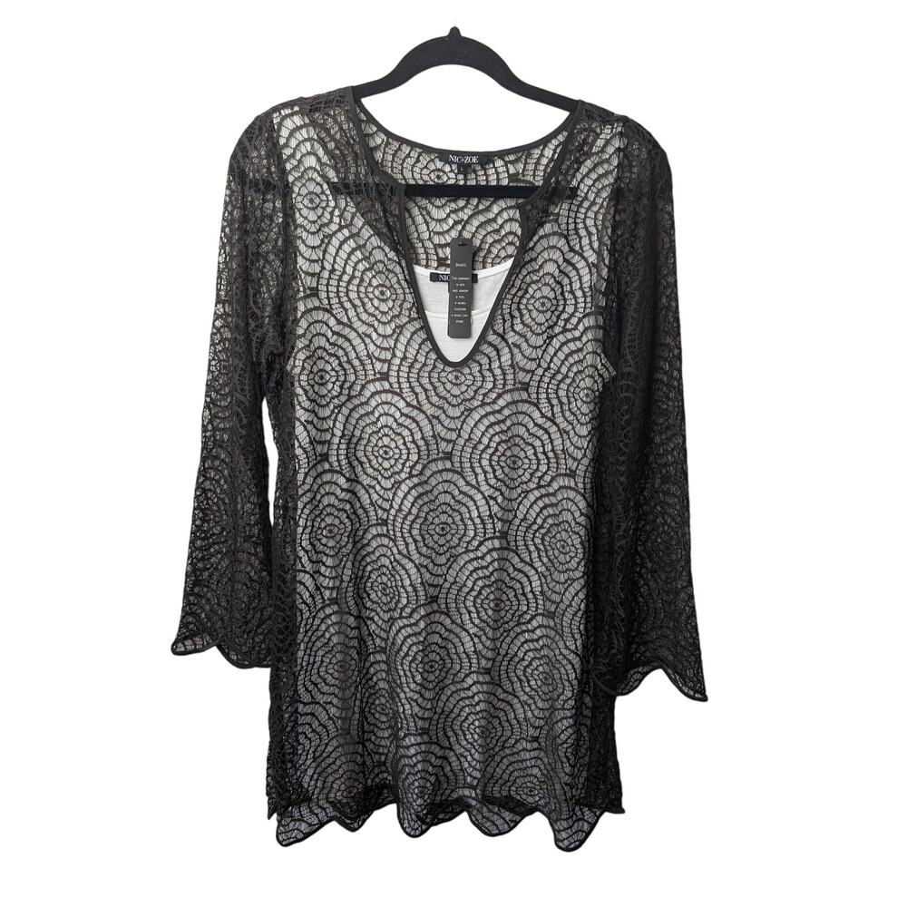 NWT Nic & Zoe Ladies Dress Dark Truffle Large